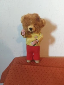 VINTAGE GERMAN MAX CARL WAGNER WIND UP DRINKING BEAR AS IS - Picture 1 of 10