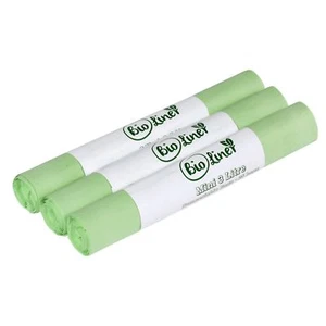 75 x Mini 3L Compostable Caddy Bags – Small Kitchen Food Waste Bins - Picture 1 of 5
