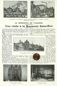 AMBOISE (37) CHAUSSURES GOUNIN / BIERE BRASSERIE ST ELOI TOURS / ADP 1923 - Foto 1 di 2