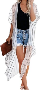 Women'S Kimono Swimsuit Coverups Summer Beach Casual Loose Cardigans for Swimwea - Picture 1 of 12