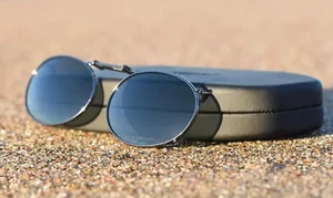 Gafas de sol/anteojos polarizados COCOONS Gunmetal sobre clip Rx RND 2-54 grises - Imagen 1 de 2