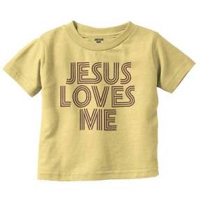 Jesus Loves Me Christian Adorable Religion Unisex Toddler Kids Youth T Shirt