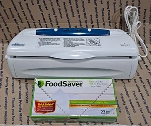 Rival Seal a Meal aspiradora sellador de alimentos modelo VS100 Plus bolsas de ahorro sellador en muy buen estado - Imagen 1 de 4