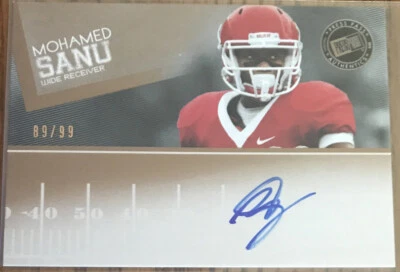 2012 Press Pass Autographs Bronze Mohamed Sanu #PPS-MS Rutgers #’d 89/99 - Image 1 of 2