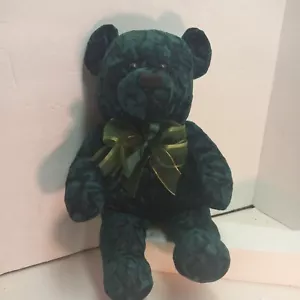 Dandee Collectors Choice Emeral Green Plush Bear, Nice Condition - Picture 1 of 5