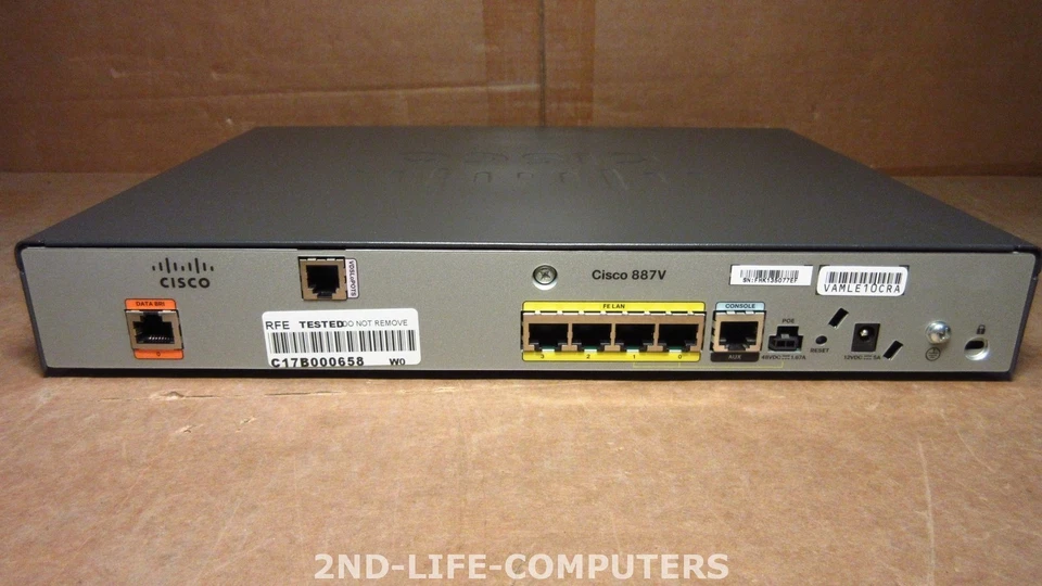 CISCO CISCO887VA-SEC-K9 C887VA-K9 Secure router VDSL2/ADSL2+ over POTS ELG EX PS - Bild 1 von 3