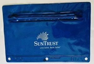 SunTrust Bank Blue Zippered Pen/Pencil/Document Bag New/Unused - Picture 1 of 3