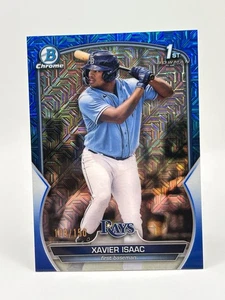 2023 Bowman - Chrome Prospects Xavier Isaac #BCP-145 Blue Mojo Refractor /150 - Picture 1 of 1