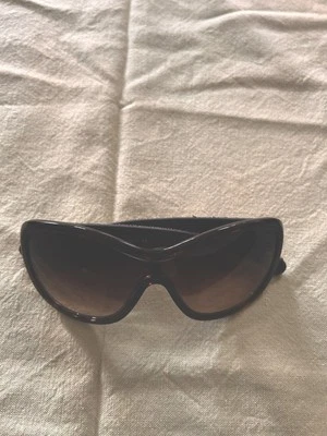 CHANEL Sunglasses Brown Tweed W/ Case- Preloved Good Condition - Image 1 of 4