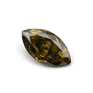 0.51 Carat GIA Certified Natural Fancy Dark Chameleon Diamond Marquise SI2 - Picture 1 of 7