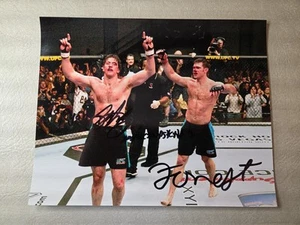 STEPHAN BONNAR & FORREST GRIFFIN Dual AUTO Signed UFC 8x10 Pic TUF 1 AUTOGRAPH - Picture 1 of 5