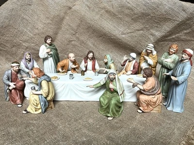 Набор из 14 предметов Home Interiors 1998 Lords Supper Greatest Stories Ever Told с коробкой - Изображение 1 из 4