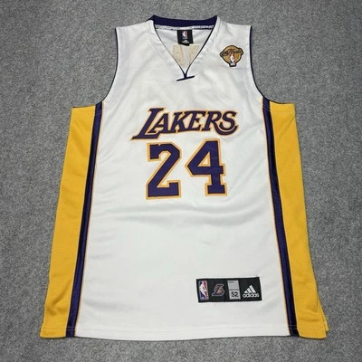 Camiseta Kobe Bryant 24 Adidas Los Angeles Lakers Finales NBA Talla 52 Cosida Cosida Foto 1 de 4