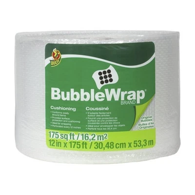Duck Brand Bubble Wrap Roll, 3/16" Original Bubble Cushioning, 12" x 175',... - Image 1 of 4