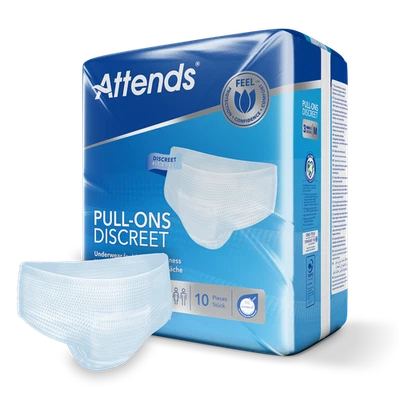Attends Pull-Ons Discreet 3 Medium (900ml) 10 Pack - Image 1 of 4