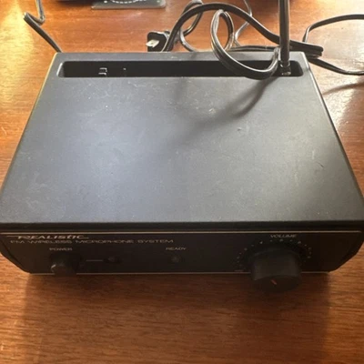 Vintage Realistic FM Wireless Microphone System Radio Shack cat. no. 32-1221A - Image 1 of 4