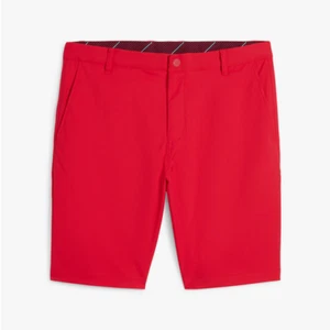 New Puma Volition Cargo Golf Shorts Strong Red - Picture 1 of 2
