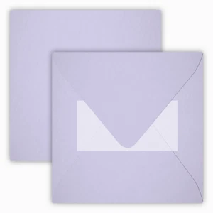 # 25 St Briefumschläge Flieder Quadratisch Selbstklebend 15,5 x 15,5 cm - Bild 1 von 2