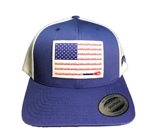Hooey Liberty Roper Flag Hat Blue White 1905T-BLWH Snapback OSFA - Foto 1 di 4