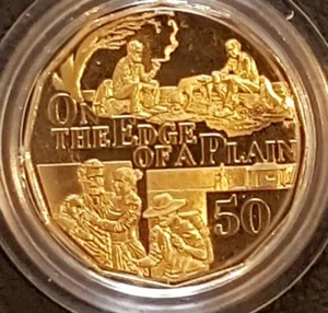 2022 50c Fifty Cent Henry Lawson "ON THE EDGE OF A PLAIN" Choice UNC - Picture 1 of 7