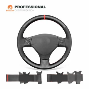 Carbon Fiber Suede Steering Wheel Cover for Lexus RX330 RX400h Toyota Corolla - Imagen 1 de 11