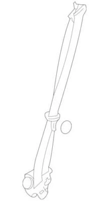 Genuine Ford Lincoln 2011 Edge MKX Lap And Shoulder Belt Right BT4Z-78611B08-AA - Image 1 of 2