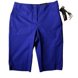 RAFAELLA Women’s Royal Blue Bermuda Length Curvy Short Size 8 Golf Outdoors NEW - Picture 1 of 15
