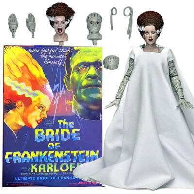 Figura de Acción NECA Bride of Frankenstein Ultimate 7" Universal Monster Oficial Foto 1 de 4