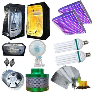 130w CFL 2700k 6400k Ventilation Clip Fan led 225 Tent Hydroponic Setup - Picture 1 of 1