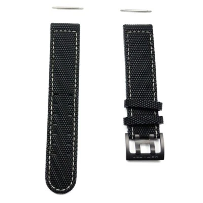 Hamilton Khaki Field rubber strap with buckle black titanium H600.705.113 - Image 1 of 3