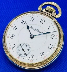 🔥South Bend 219 PRIMO CONDITION 19 Jewel 5 Adj. ART DECO Pocket Watch G219 M2🔥 - Picture 1 of 8