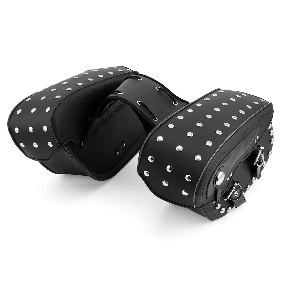 Motorcycle Saddlebags Saddle Bags For Harley Heritage Softail Classic Road King - Image 1 of 4