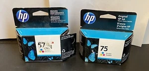 Cartucho tricolor HP Ink 57 y 75 sellado interior paquetes caducados 2017 y 2023 - Imagen 1 de 10