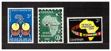s16283) GHANA MNH** 1960 Africa day 3v