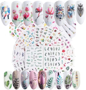 59 Blatt Nagel Sticker selbstklebende Aufkleber Fingernagel Nagelsticker Blumen - Bild 1 von 6