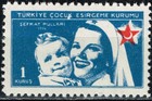 Turkey Red Cross Nurse and baby stamp 1961 MNH