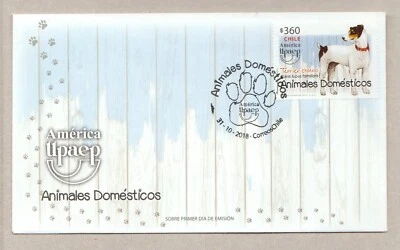 CHILE  COVER  FDC STAMPS 2018 - ANIMALES DOMESTICOS - Image 1 of 2