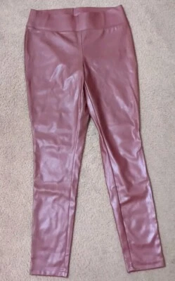 Pantalones ajustados al tobillo de cuero sintético rojo INC para mujer 10 BHFO 2075 Foto 1 de 4