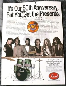 PANTERA / VINNIE PAUL / ERIC SINGER / PEARL DRUMS MAGAZINE AD + FREE DVD - Picture 1 of 1
