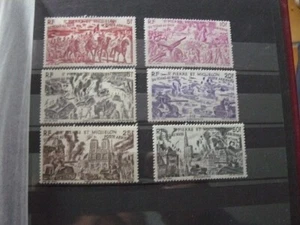 ANCIENNES COLONIES FRANCAISES SERIE TCHAD AU RHIN SPM PA N° 12 à 17 NEUFS* - Picture 1 of 1