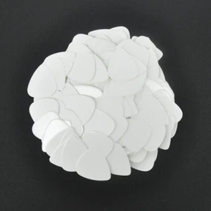 100 piezas/lote de púas de guitarra en blanco de celuloide pesado de 0,96 mm blanco liso - Imagen 1 de 5