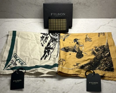 Filson Stocking Stuffers - Outfitter  Bi-Fold Wallet & 2 Bandanas | NWT $245 - Image 1 of 4