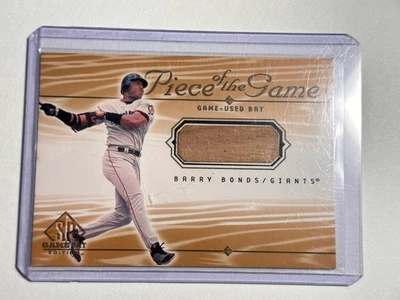 2001 SP Game Bat Edition - Piece of the Game Barry Bonds #BB (MEM) - Image 1 of 2