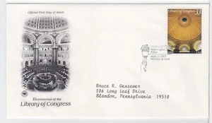 TurtlesTradingPost- Library of Congress  #3390 2000 FDC- Artcraft Variety Cachet - Picture 1 of 1