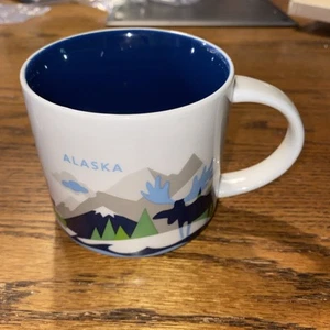 2014 Starbucks “ALASKA” Coffee Mug “You are Here” Collection 14 oz. - Picture 1 of 4