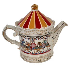 Sadler Edwardian Entertainments Karussell Teekanne (15) (GA) - Bild 1 von 7