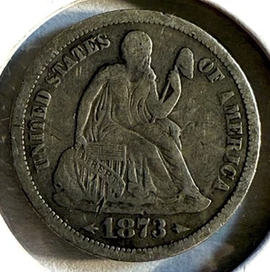 1873 mit Pfeilen sitzende Freiheit Silber Groschen - kostenloser Versand - (23-3) - Bild 1 von 3