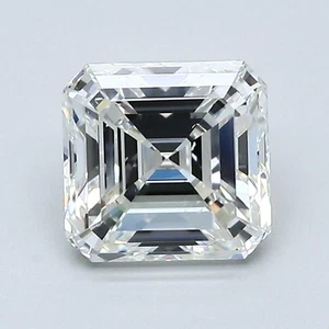 Asscher Cut 1.50 CT Cert. GIA Natural Mined Diamond Loose I color SI1 clarity - Picture 1 of 2