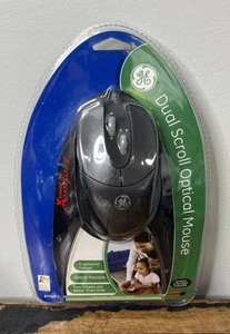 Dual Scroll Ergonomic Optical Mouse for PC General Electric USB Comfort NEW - Picture 1 of 5