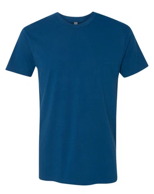 Adult Large Cool Blue Next Level 100% Ring Spun Cotton T-Shirt 3600  - Image 1 of 4